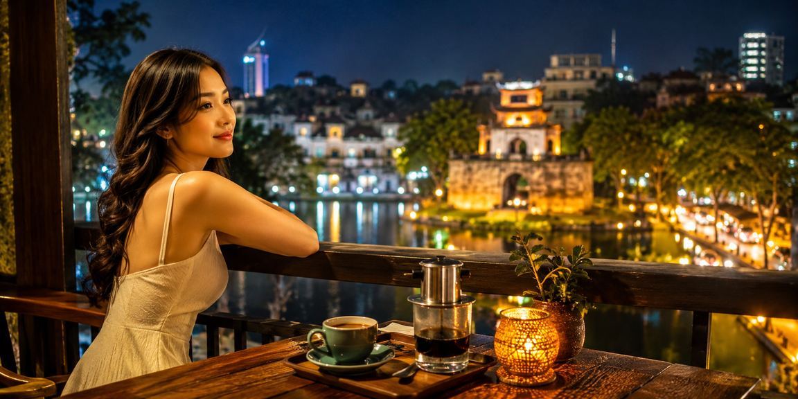 Người dùng Hà Nội đọc phân tích kèo bóng đá tại quán cà phê trước trận V.League